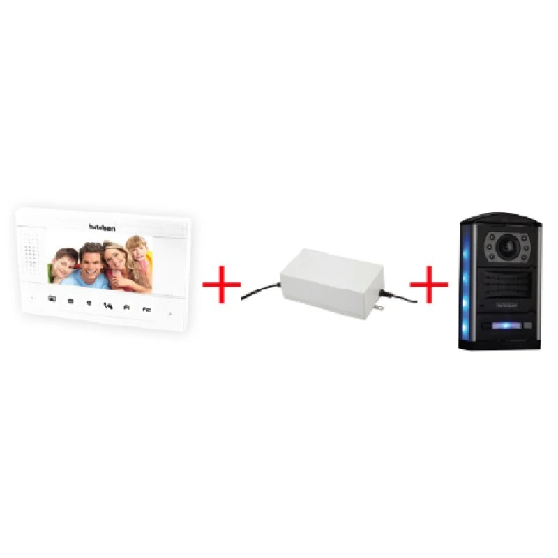 SWORDER 4.3” Renkli Dokunmatik LCD Görüntülü Villa Kitler Obsidian(Tekli)